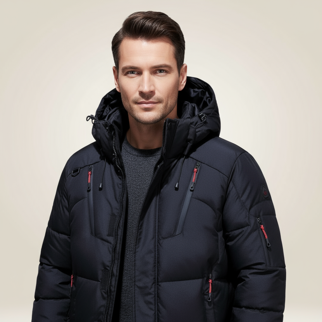 Herren Winterparka – Gefüttert, Wasserdicht und Winddicht