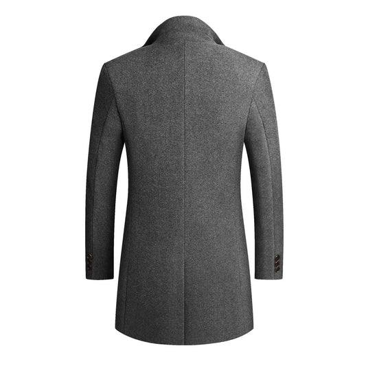Herren Wollmantel Klassisch – Warmer Wintermantel im eleganten Design