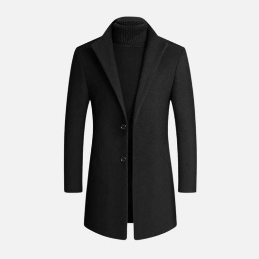 Herren Wollmantel Klassisch – Warmer Wintermantel im eleganten Design