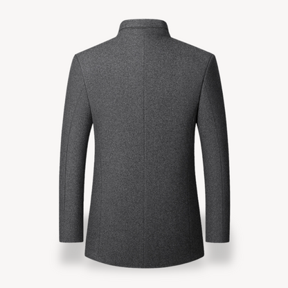 Herren Wollmantel – Lässiger Casual Mantel für Herbst & Winter