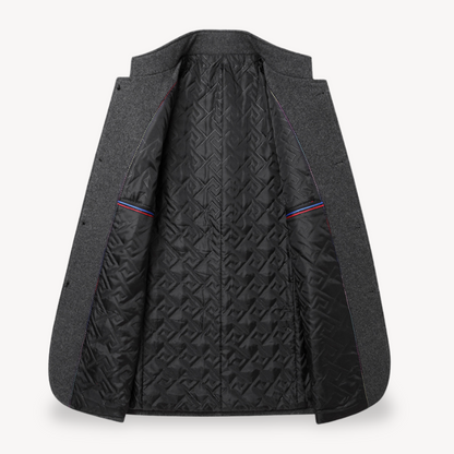 Herren Wollmantel – Lässiger Casual Mantel für Herbst & Winter