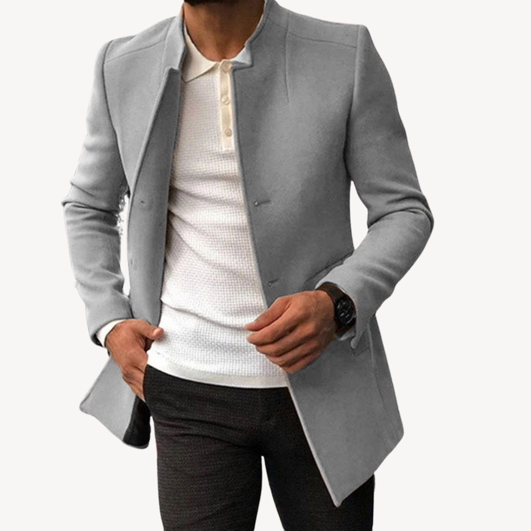 Men's Wool Coat – Slim Fit made of Wool Blend