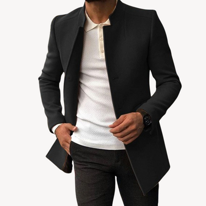 Herren Wollmantel – Slim Fit aus Wollmischung