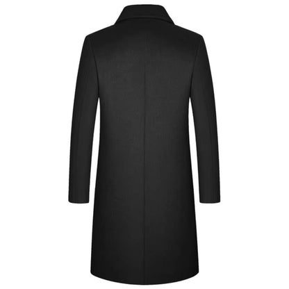 Herren Wollmantel Trenchcoat – Klassisch, Warm & Zeitlos Elegant
