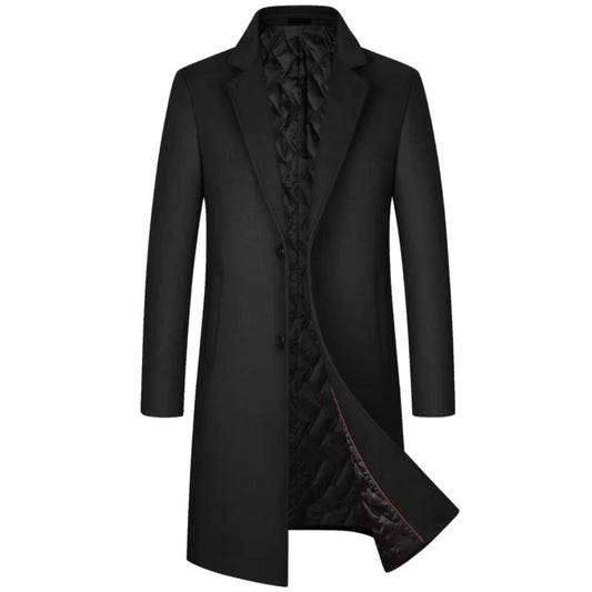 Herren Wollmantel Trenchcoat – Klassisch, Warm & Zeitlos Elegant