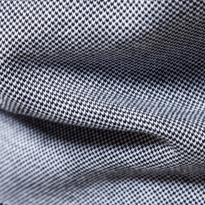 Herren Zip Jacke – Slim Fit aus Baumwollmix mit Rippkragen & Farbblock