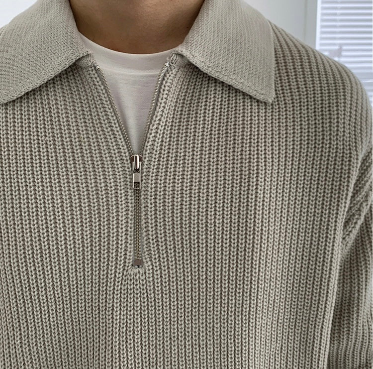 Herren Zippullover – Klassischer Old Money Stil