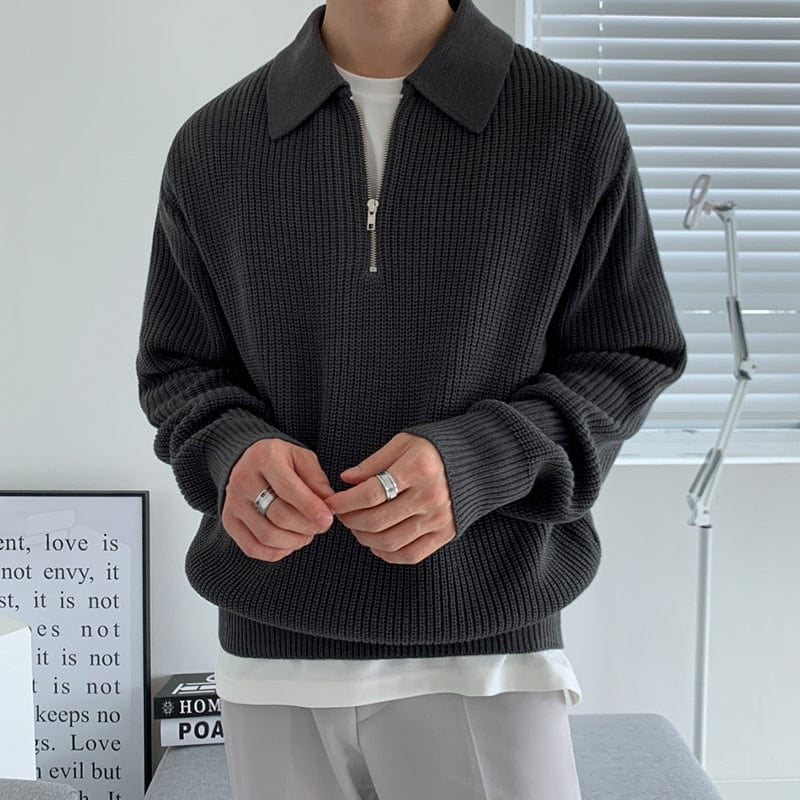 Herren Zippullover – Klassischer Old Money Stil