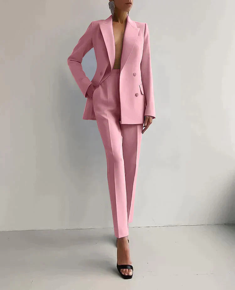Hosenanzug Damen – Blazer & Hose Set mit taillierter Passform