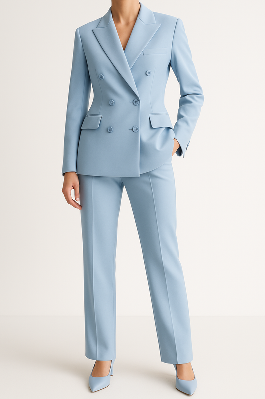 Hosenanzug Damen – Blazer & Hose Set mit taillierter Passform