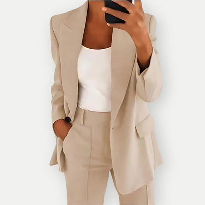 Hosenanzug Damen – Blazer & Stoffhose Set für Büro & Anlassmode