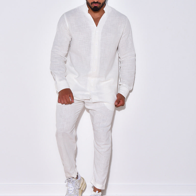 Jonas | Zweiteiliges Herren-Loungewear-Set mit Langarmshirt und Hose