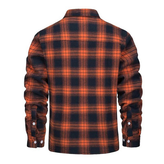 Karo Jacke Herren – Button-Up Übergangsjacke für Freizeit & Alltag