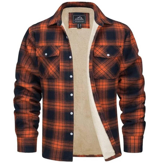 Karo Jacke Herren – Button-Up Übergangsjacke für Freizeit & Alltag