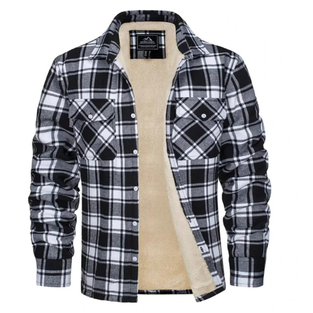 Karo Jacke Herren – Button-Up Übergangsjacke für Freizeit & Alltag