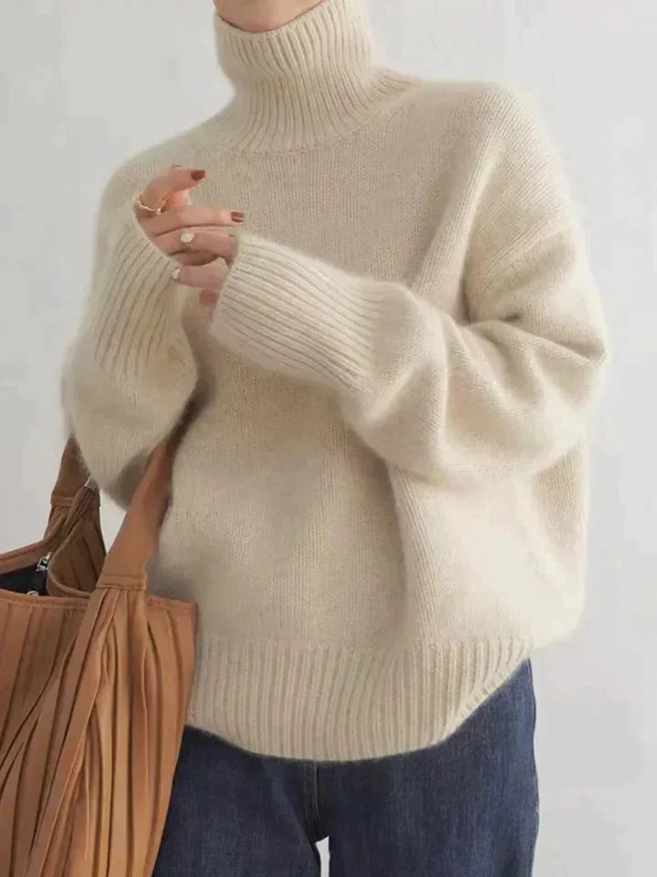 Kaschmir Rollkragenpullover Damen – Weicher Winterpullover