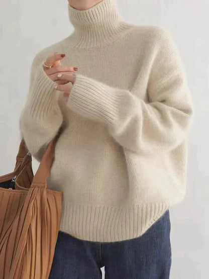 Women's Cashmere Turtleneck Sweater – Soft Winter Sweater