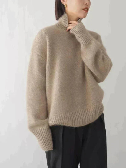 Women's Cashmere Turtleneck Sweater – Soft Winter Sweater
