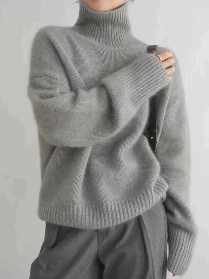 Kaschmir Rollkragenpullover Damen – Weicher Winterpullover