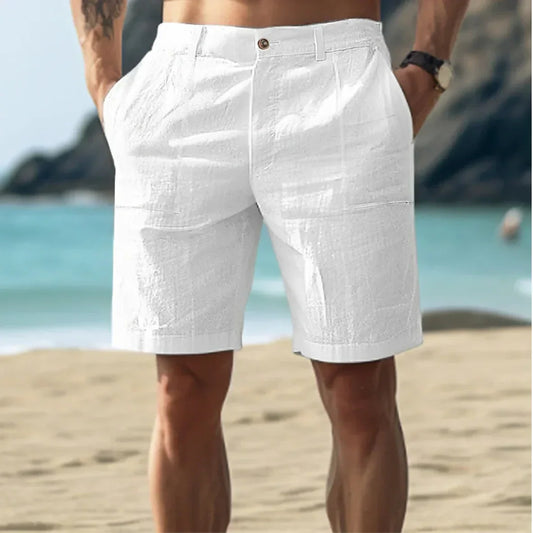 Lässige Herren Leinen Shorts für entspannte Sommertage | Atmungsaktiv, bequem & stilvoll