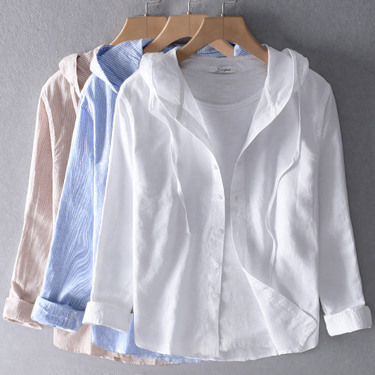 Lightweight Linen Blouse for Women | Breathable Summer Blouse for Elegant Outfits