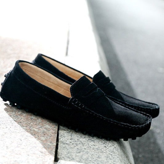 Leonardo | Italienische Wildleder-Loafers für Herren | Lässig, elegant & vielseitig