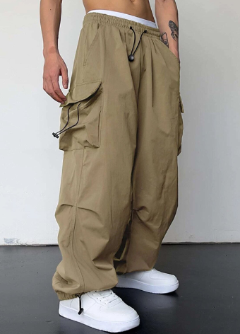 Lenny | Cargohose mit Kordelzug für Herren | Lässige Baggy-Hose mit lockerer Passform