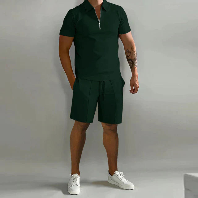 Luxuriöses Polo- und Shorts-Sommer-Set für Herren | Elegant, stilvoll & komfortabel