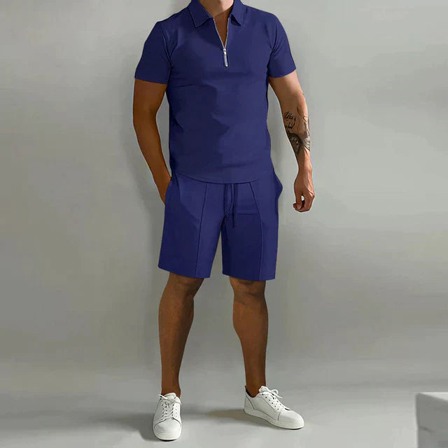 Luxuriöses Polo- und Shorts-Sommer-Set für Herren | Elegant, stilvoll & komfortabel
