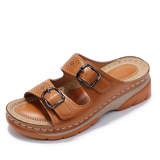 Lyla Orthopädische Ledersandalen | Bequeme Sandalen für Den Sommer