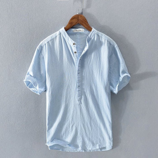 Morgan | New Short Sleeve Linen Shirt for Men | Modern, Comfortable & Breathable