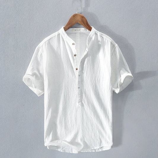 Morgan | New Short Sleeve Linen Shirt for Men | Modern, Comfortable & Breathable