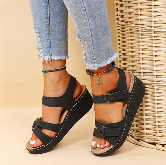 Orthopädische Damen Sandalen | Komfortable Sommerschuhe mit rutschfester Sohle
