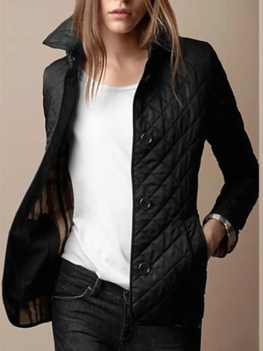Steppjacke Damen – Freizeitjacke mit Umlegekragen für Übergang