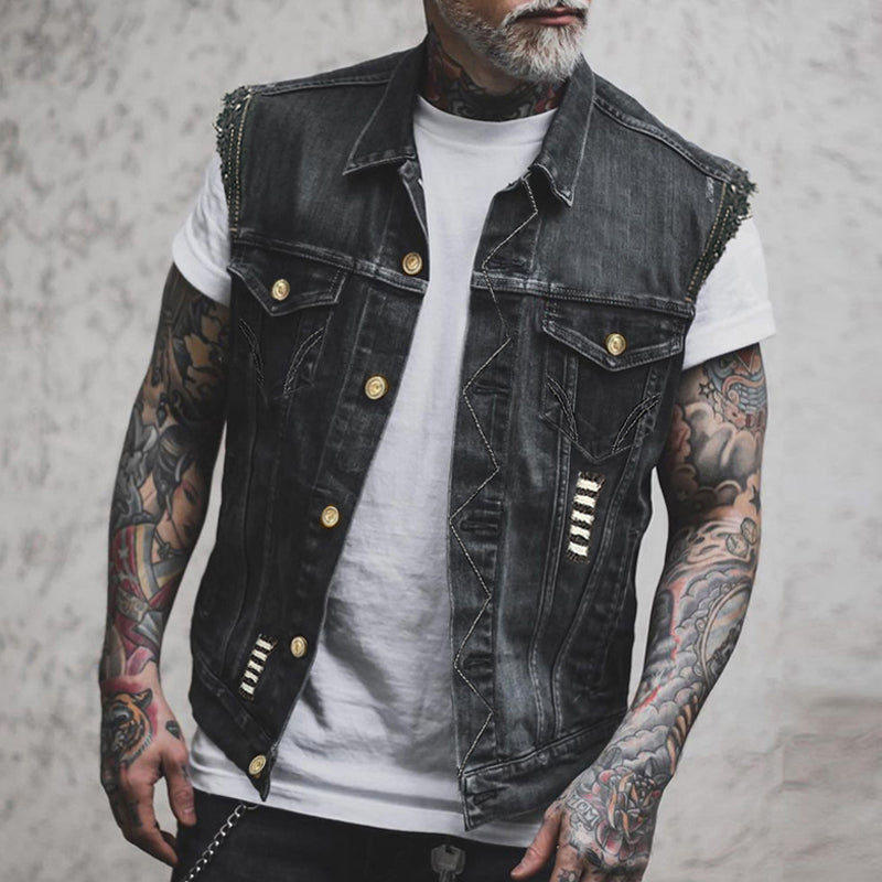 Stylische Denim-Weste für Herren | Lässig, vielseitig & komfortabel